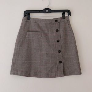 Houndstooth mini skirt